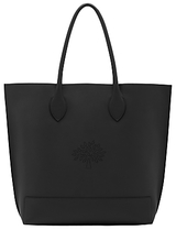 Mulberry Blossom Leather Tote Bag Black
