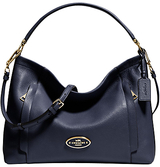 Coach Scout Leather Hobo Bag Navy