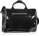 Moncrief Glossed-leather weekend bag