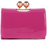 Ted Baker Shyla patent small purse, Pink