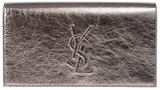 Bronze-tone kangeroo leather 'Belle de Jour' clutch from Saint...