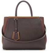 Fendi 2jours Textured Leather Tote