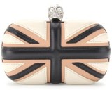 Alexander Mcqueen Union Jack Puffed Leather Clutch