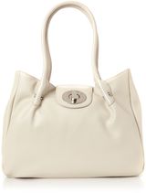 Lulu Guinness Mid romilly pleat tote bag, Neutral