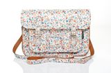 Zatchels Classic floral satchel bag, Multi-Coloured