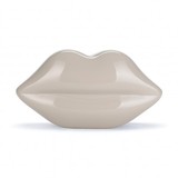 Lulu Guinness Stone Perspex Lips Clutch